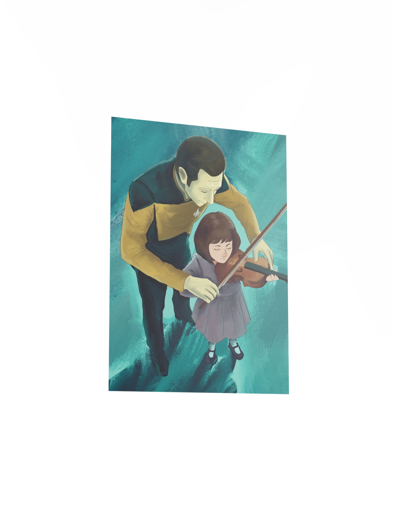 First Violin Lesson Print product image (3)