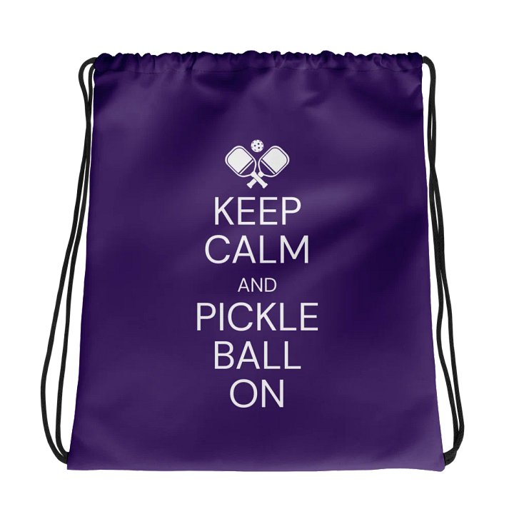 Pickleball On-The-Go Drawstring Bag product image (1)
