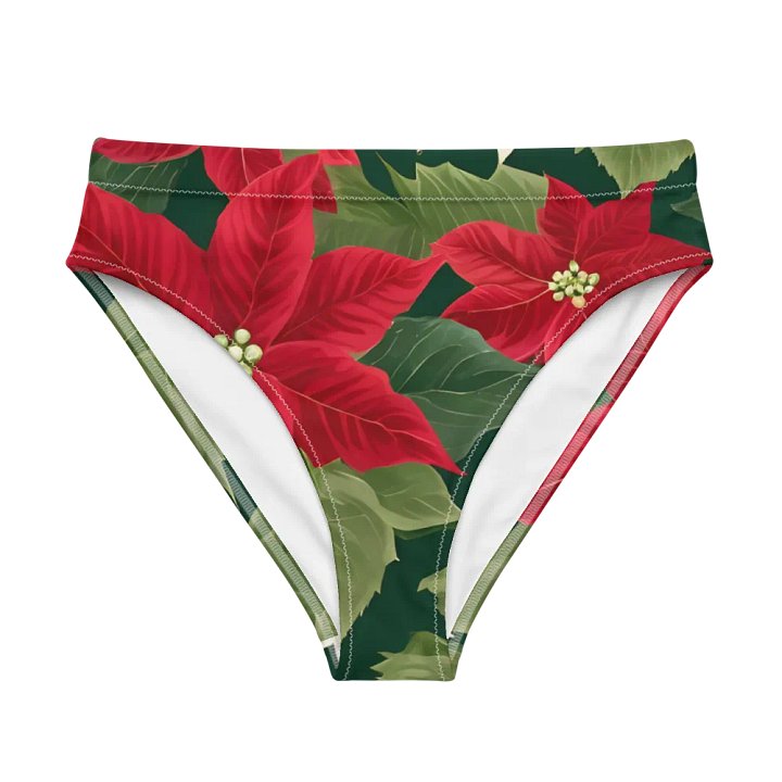 Festive Flora Recycled High-Waisted Bikini Bottom product image (1)