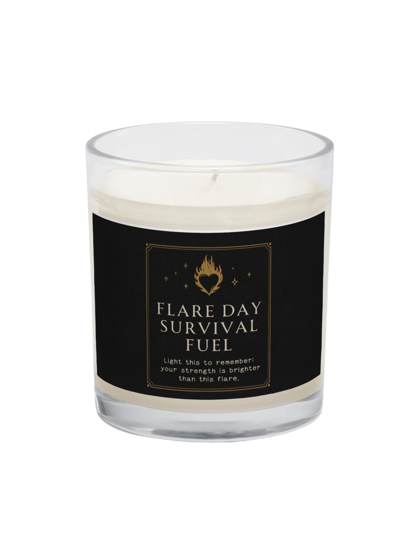 Flare Day Survival Fuel Candle | Chronic Illness Spoonie Recovery Candle product image (1)