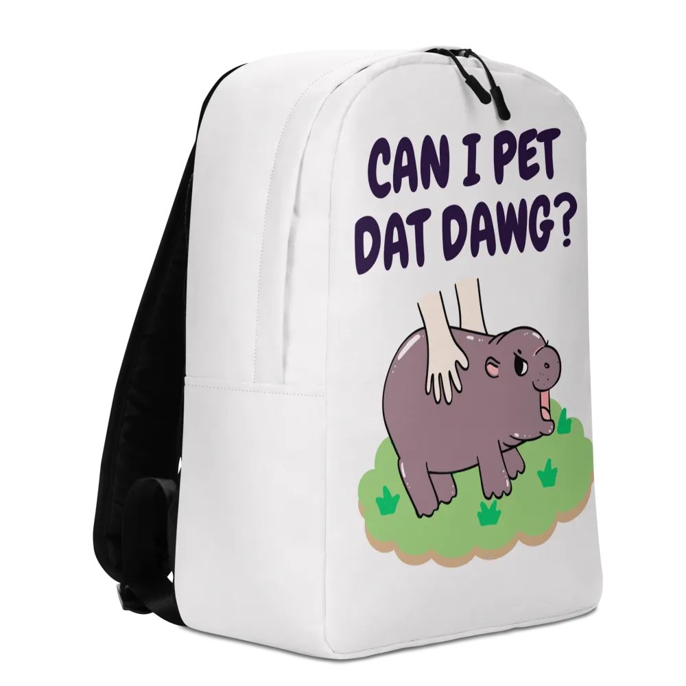 MOODENG'S CAN I PET DAT DAWG? WHITE BACKPACK product image (8)