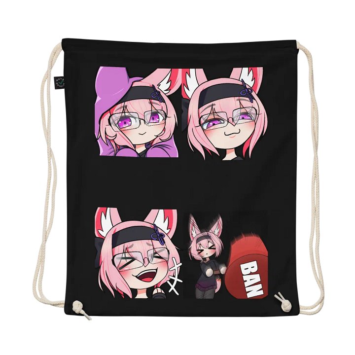Donad Emote Drawstring Bag product image (1)