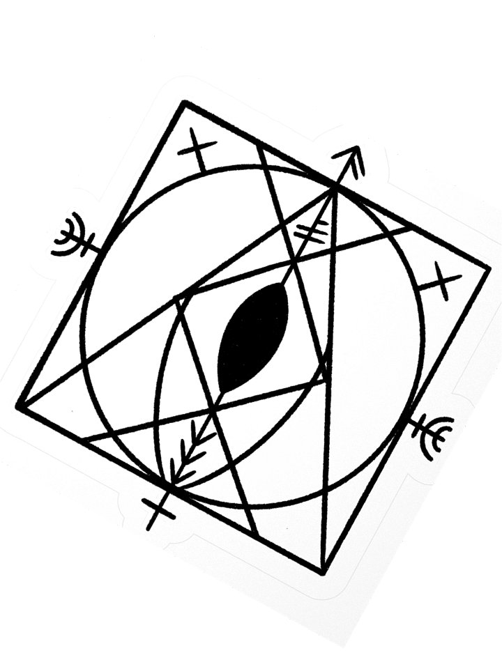 Norse Divine Feminine Energy Sigil Sticker product image (2)