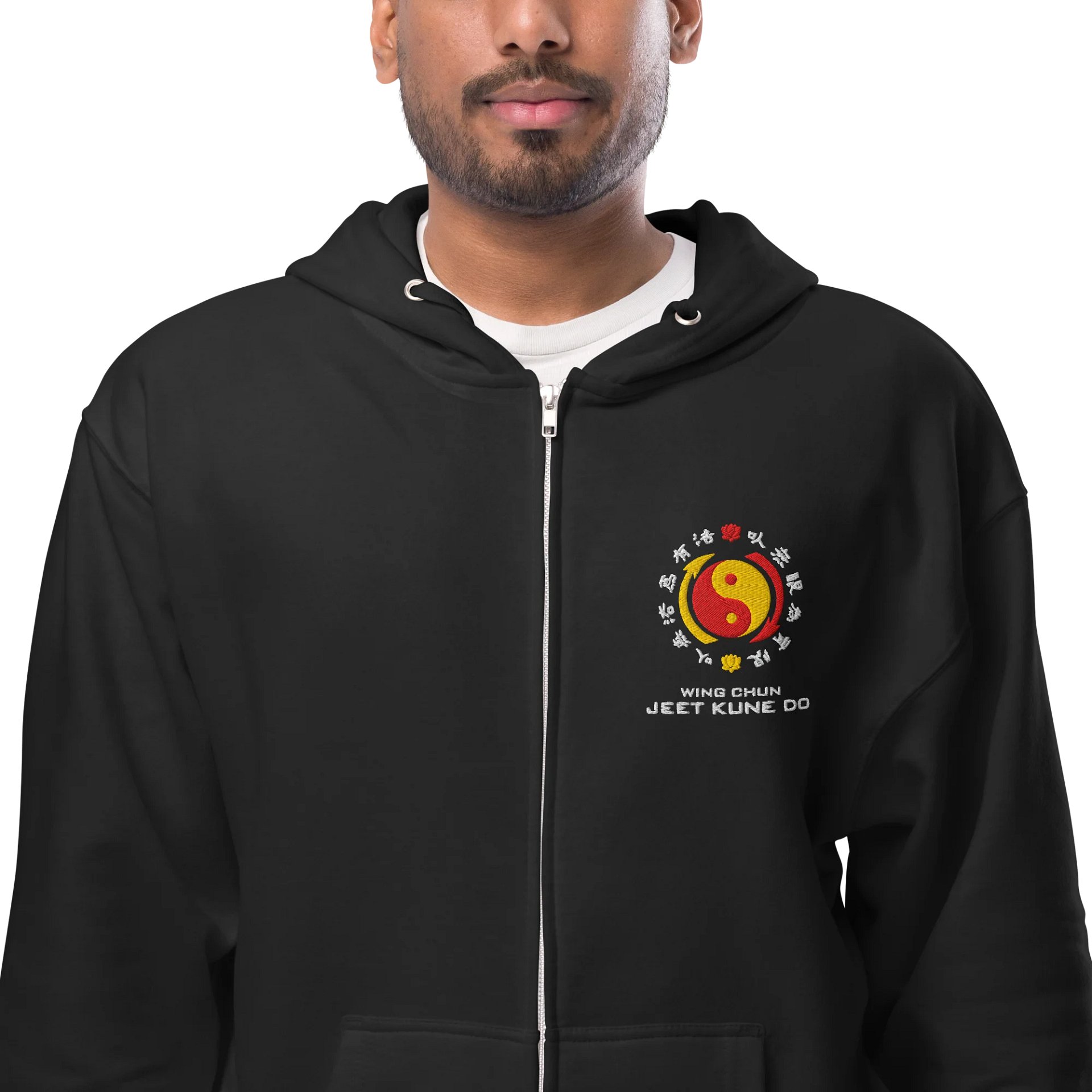 Sifu Nate Wing Chun & Jeet Kune Do Embroidered Zip Hoodie product image (1)