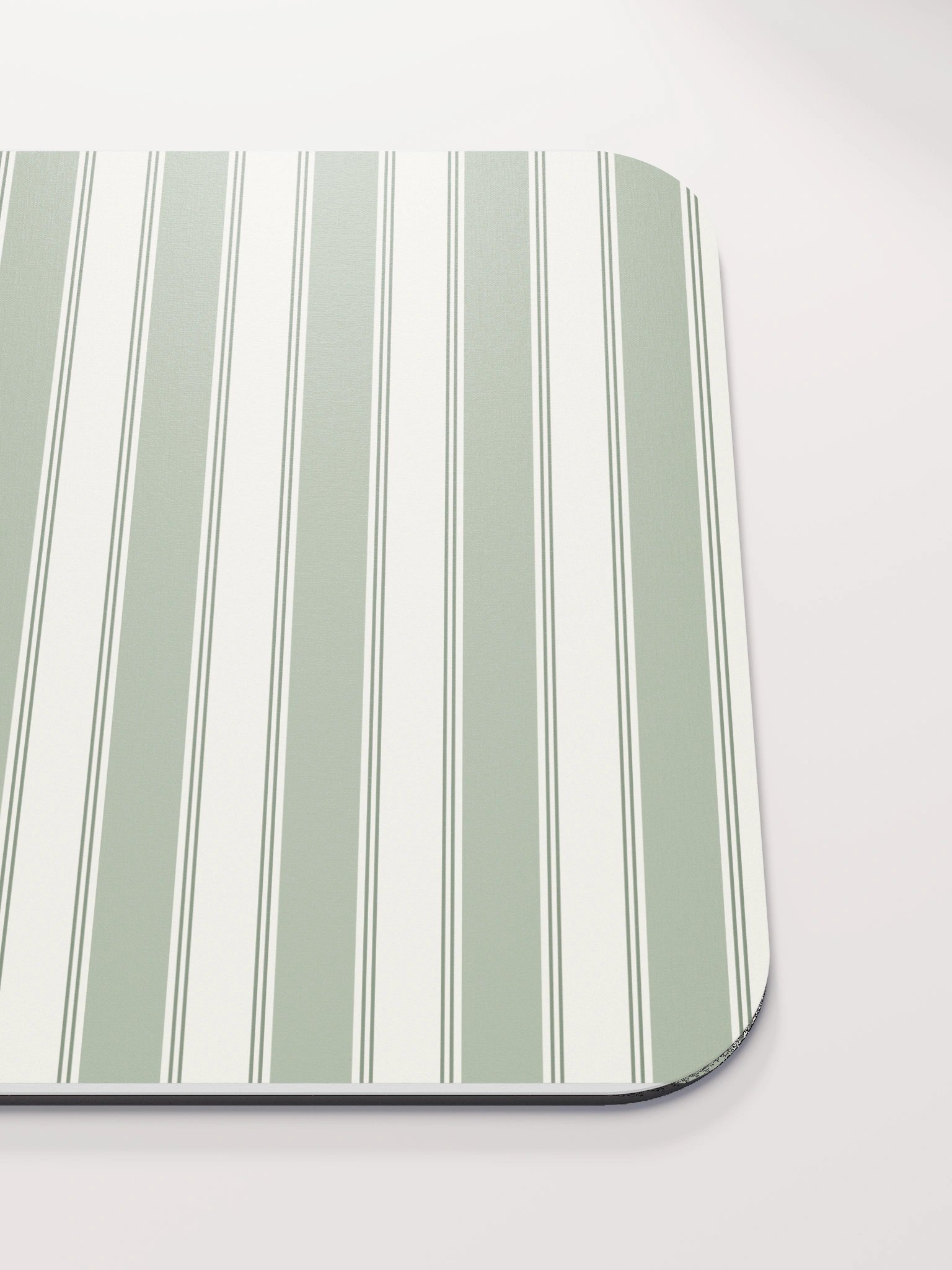 Atelier Sage — Sage & Ivory Pinstripe Mouse Pad product image (5)