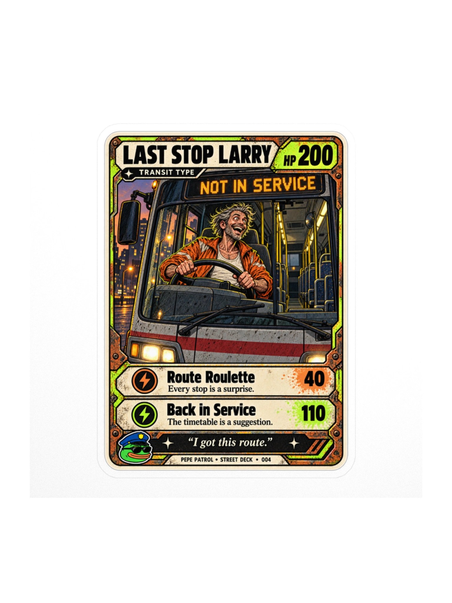 Last Stop Larry — Street Deck Sticker 004 product image (1)