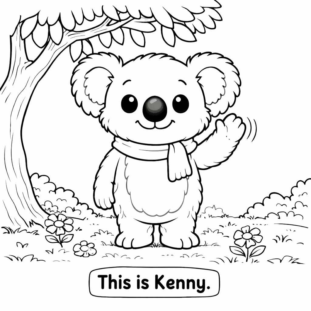 Kenny the Koala Spreads Kindness Coloring Book product image (2)