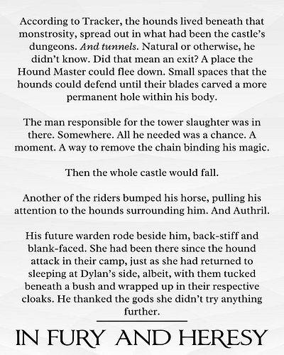 Week 9's snippet from the prologue of my m/m romantic fantasy wip, In Fury and Heresy.

#queerbooks #mmromance #queerfantasy ...