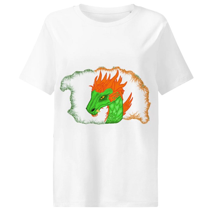 Dragon's Fiery Gaze Women's Organic T-Shirt product image (1)