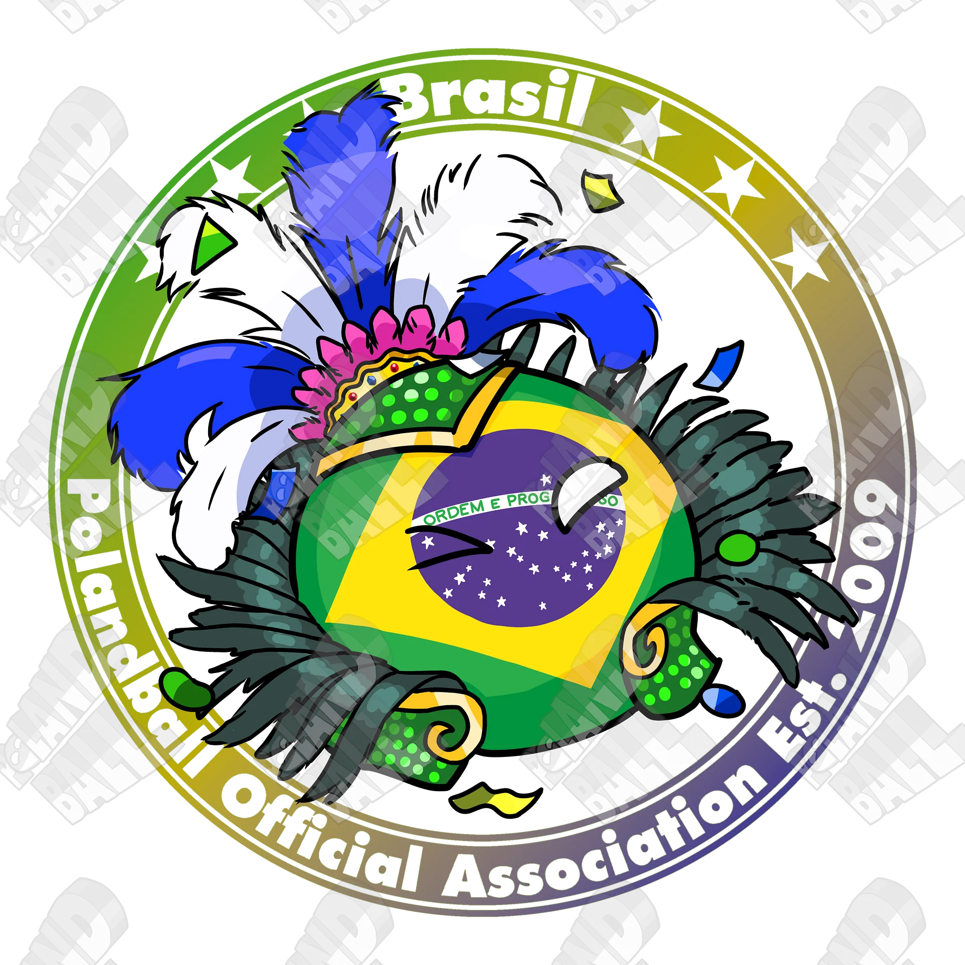 Polandball Official Association T-shirt - Brazil product image (4)