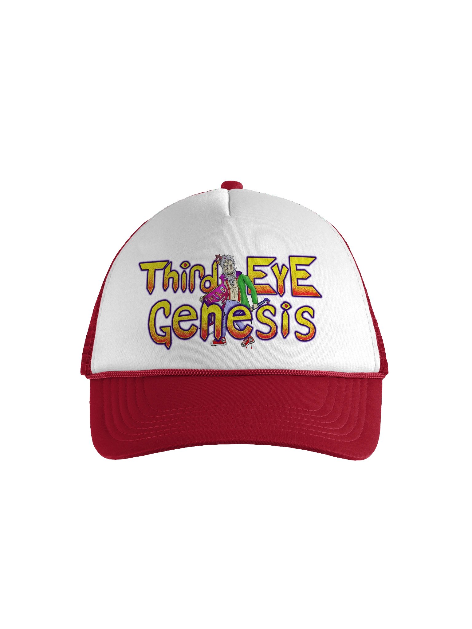 Third Eye Genesis Trucker Hat (Red Variant) product image (1)