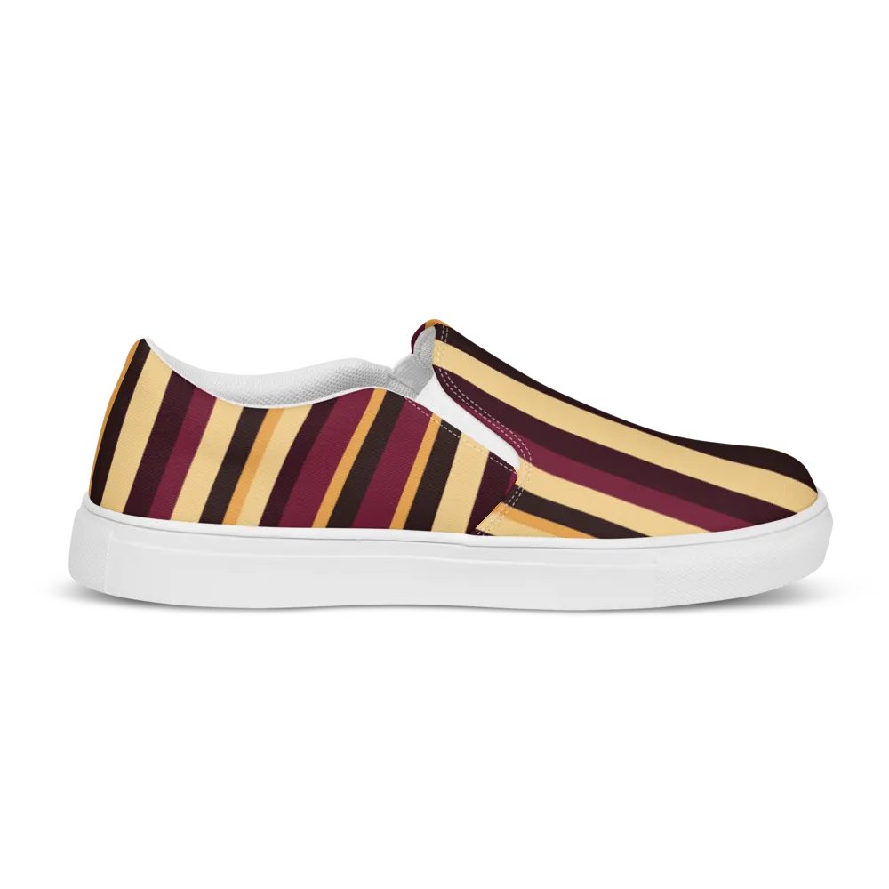 Burgundy Bliss Slip-On Canvas Shoes product image (10)