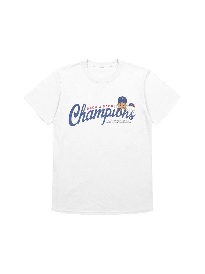 Shohei Ohtani Back to Back Champions Hello Kitty Dodgers Shirt product image (1)