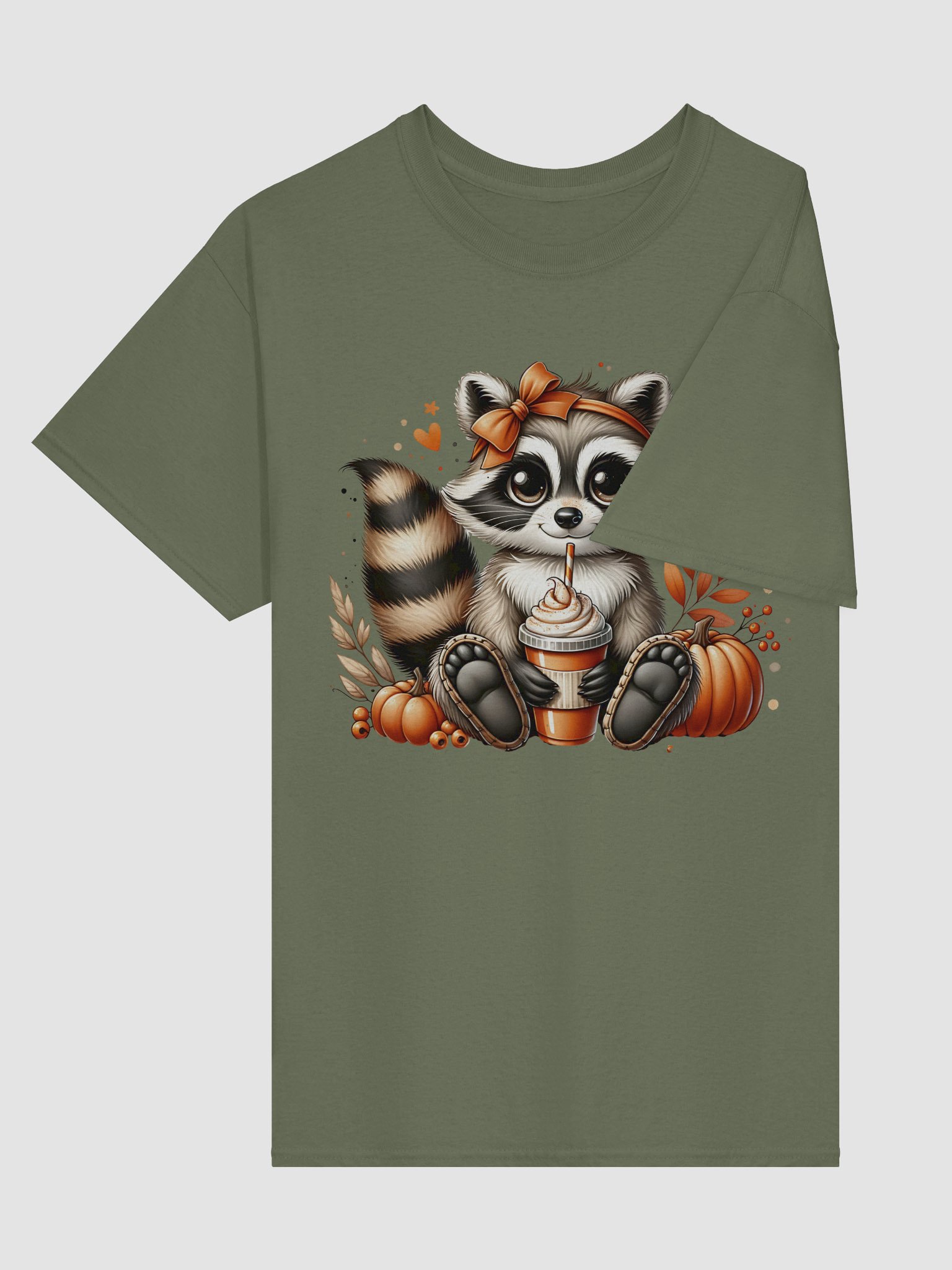 Raccoon Pumpkin Spice Tee product image (51)