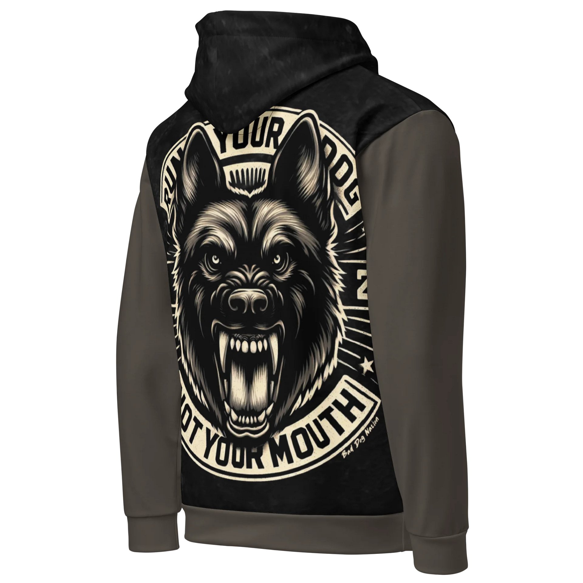 Run Your Dog, Not Your Mouth - Premium Adult Unisex All Over Print Hoodie product image (4)