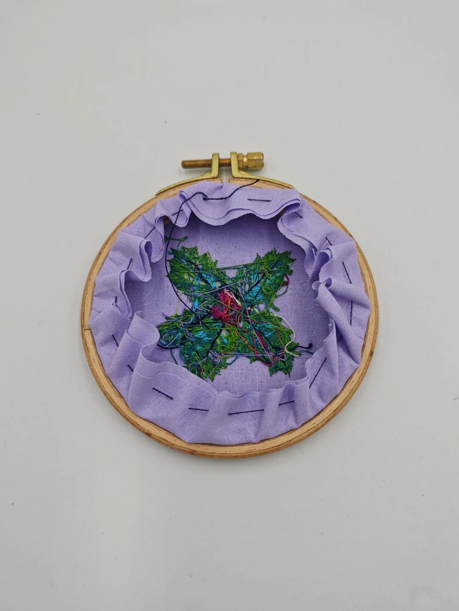 Thread Painting Holly Embroidery Pattern – Beginner Tutorial (PDF Download) product image (6)