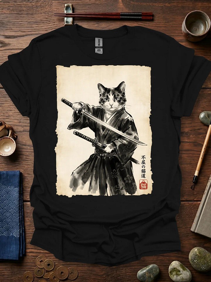 Master Samurai Cat T-Shirt product image (11)