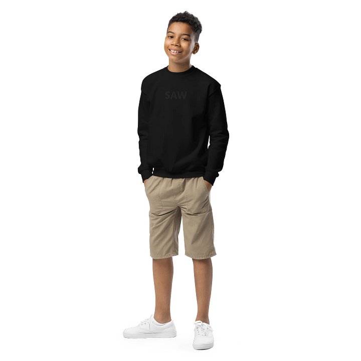 Black on Black Youth Crewneck product image (2)