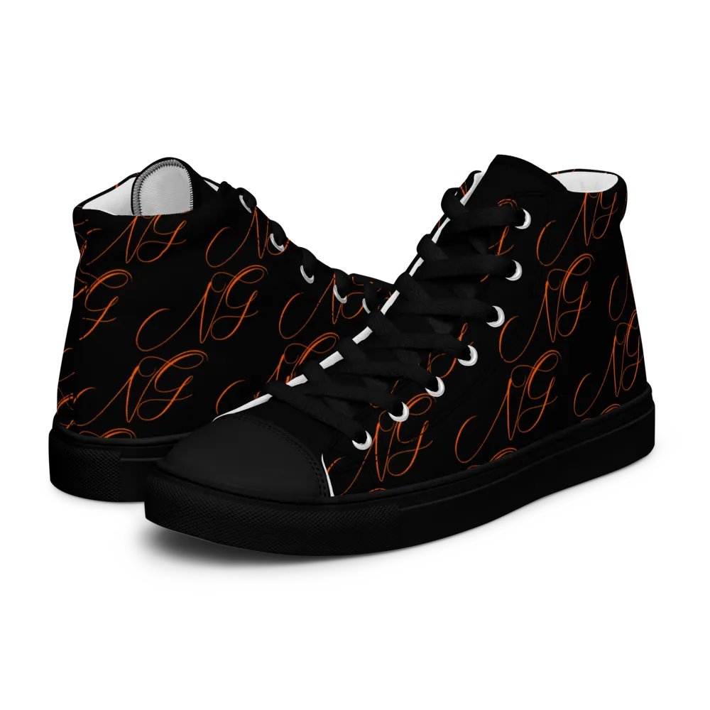 Ng text Men's High Tops product image (14)