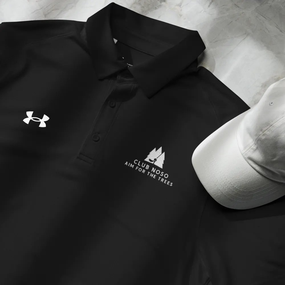 Aim for the trees funny Under Armor Sports Polo product image (2)