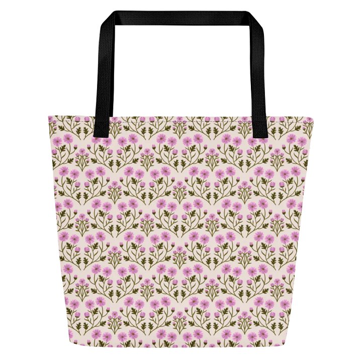 Harmony of Mums - Pink and Forest Green - Tote Bag product image (2)