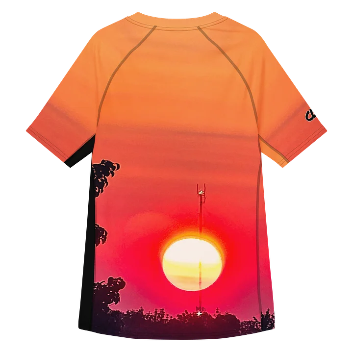 Sherbet Sunset Men's Short Sleeve Rash Guard product image (2)