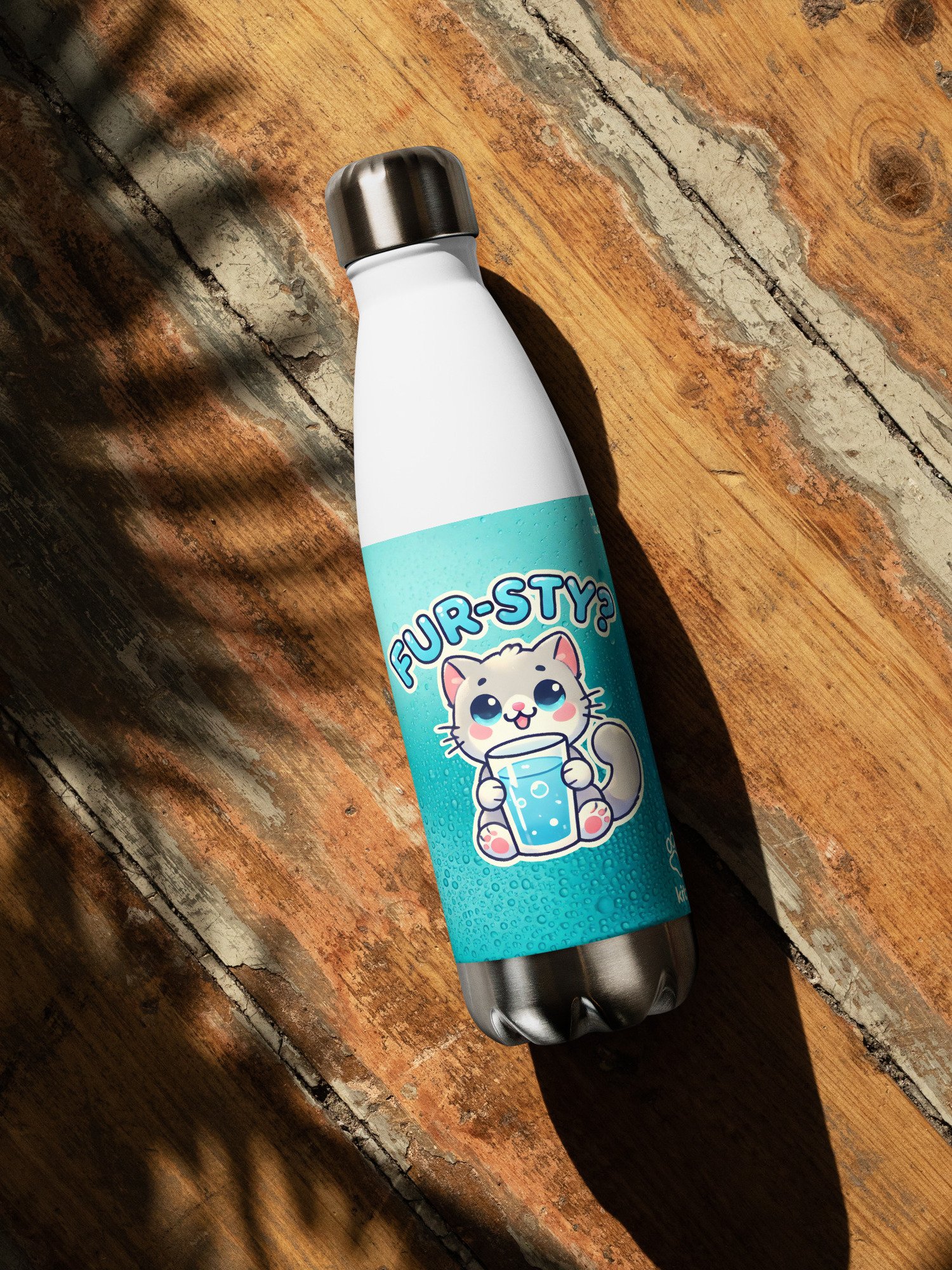 Fur-sty? Stainless Steel Water Bottle product image (4)