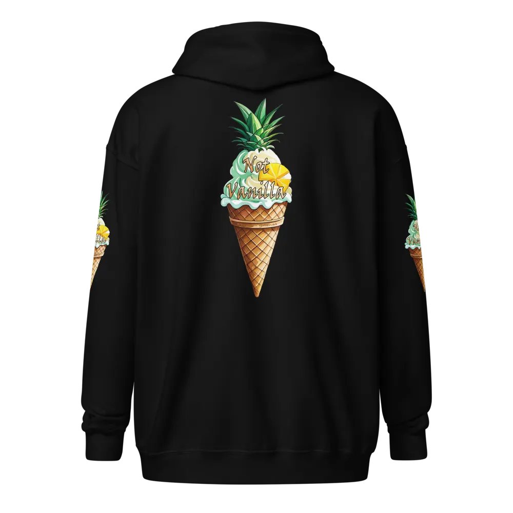 Not Vanilla Icecream cone zippy hoodie product image (1)
