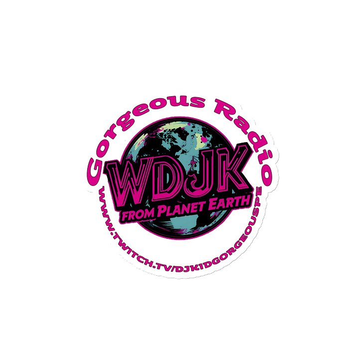 WDJK Gorgeous Radio logo/url magnet product image (2)
