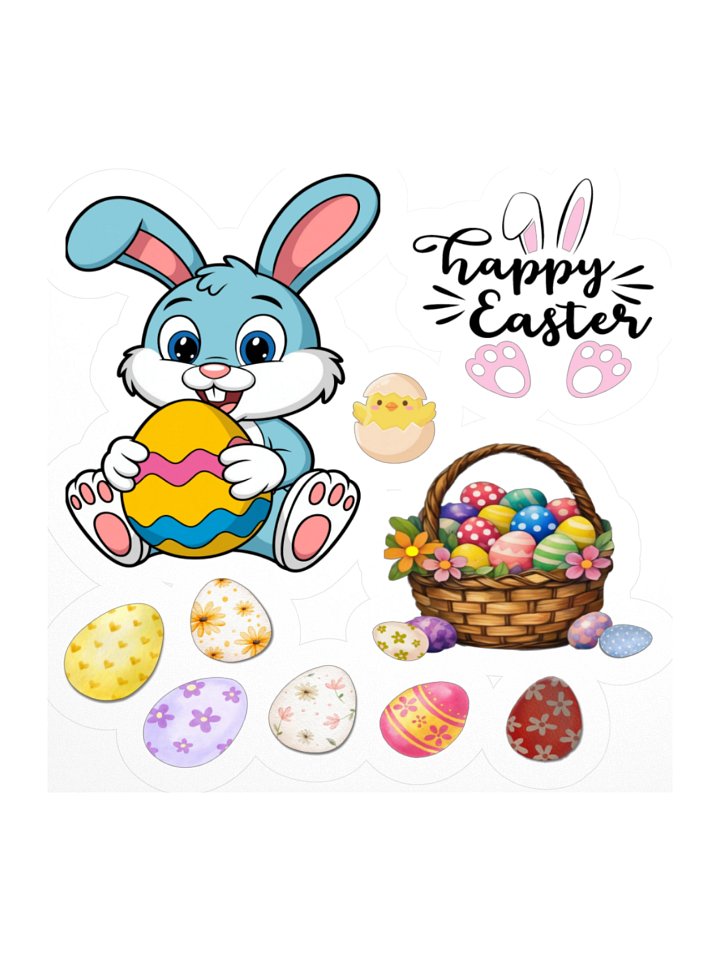 Happy Easter Bunny Sticker Sheet product image (1)