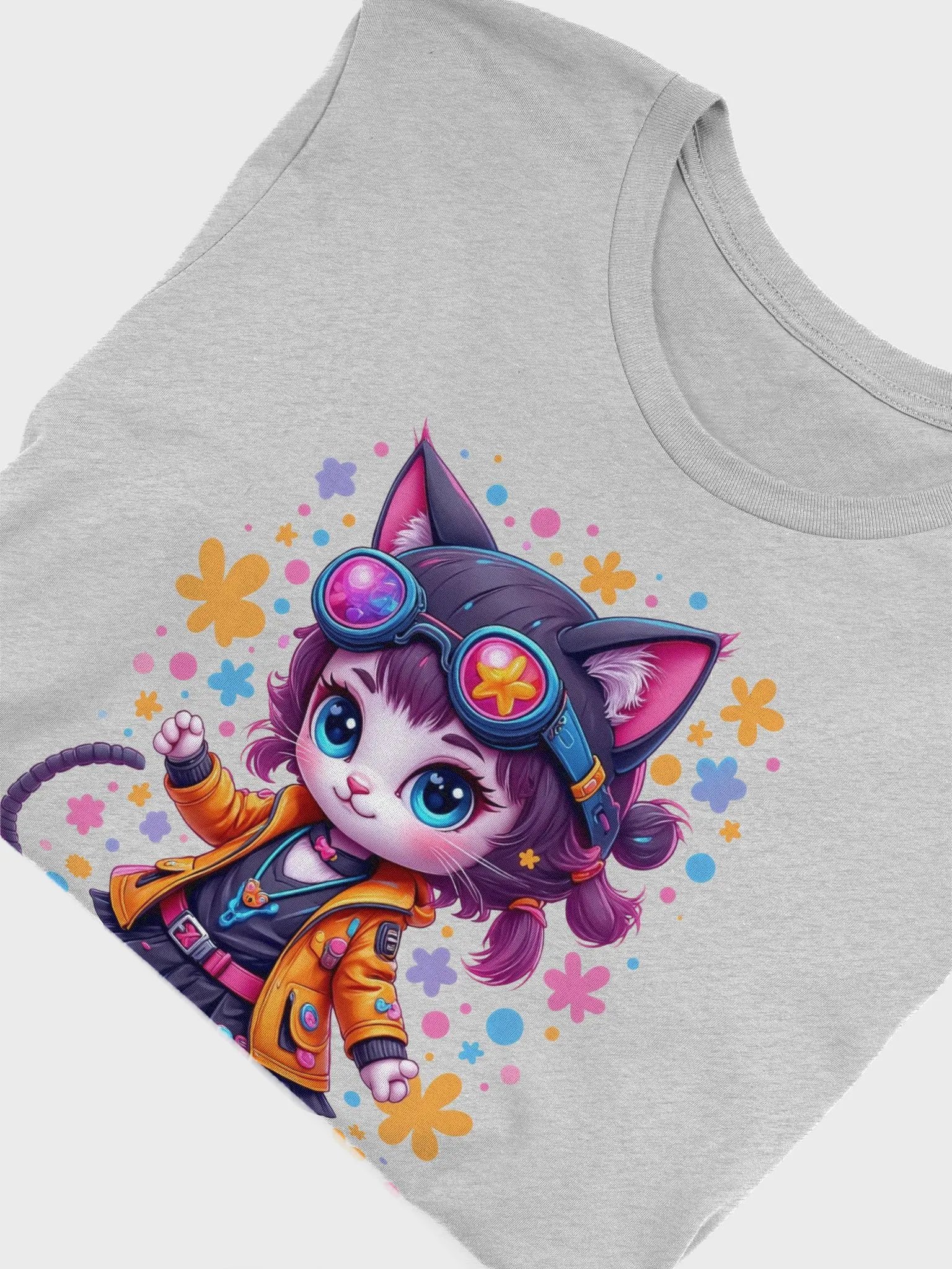 Whimsical Cat-Eared Wonderland T-Shirt product image (45)