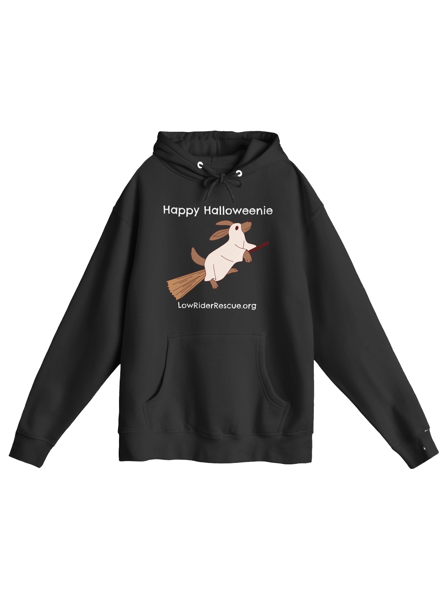 Dachshund Ghost on a Broom Halloweenie Hoodie product image (4)