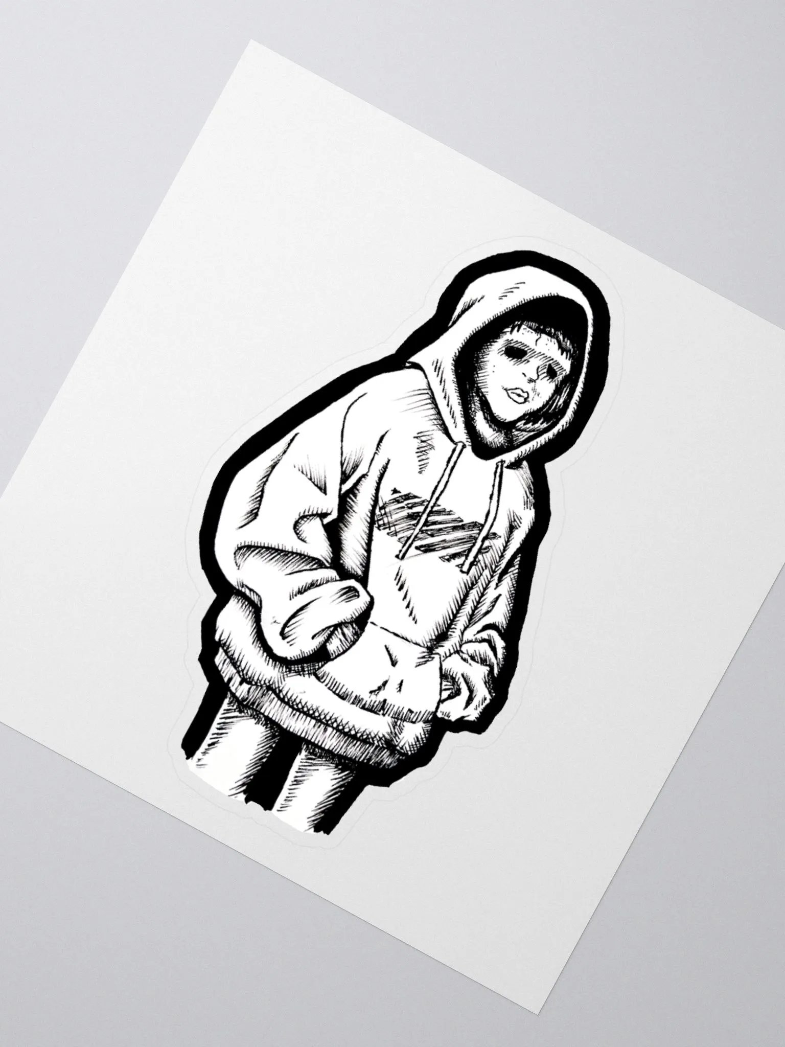Hoodie Girl Sticker product image (2)