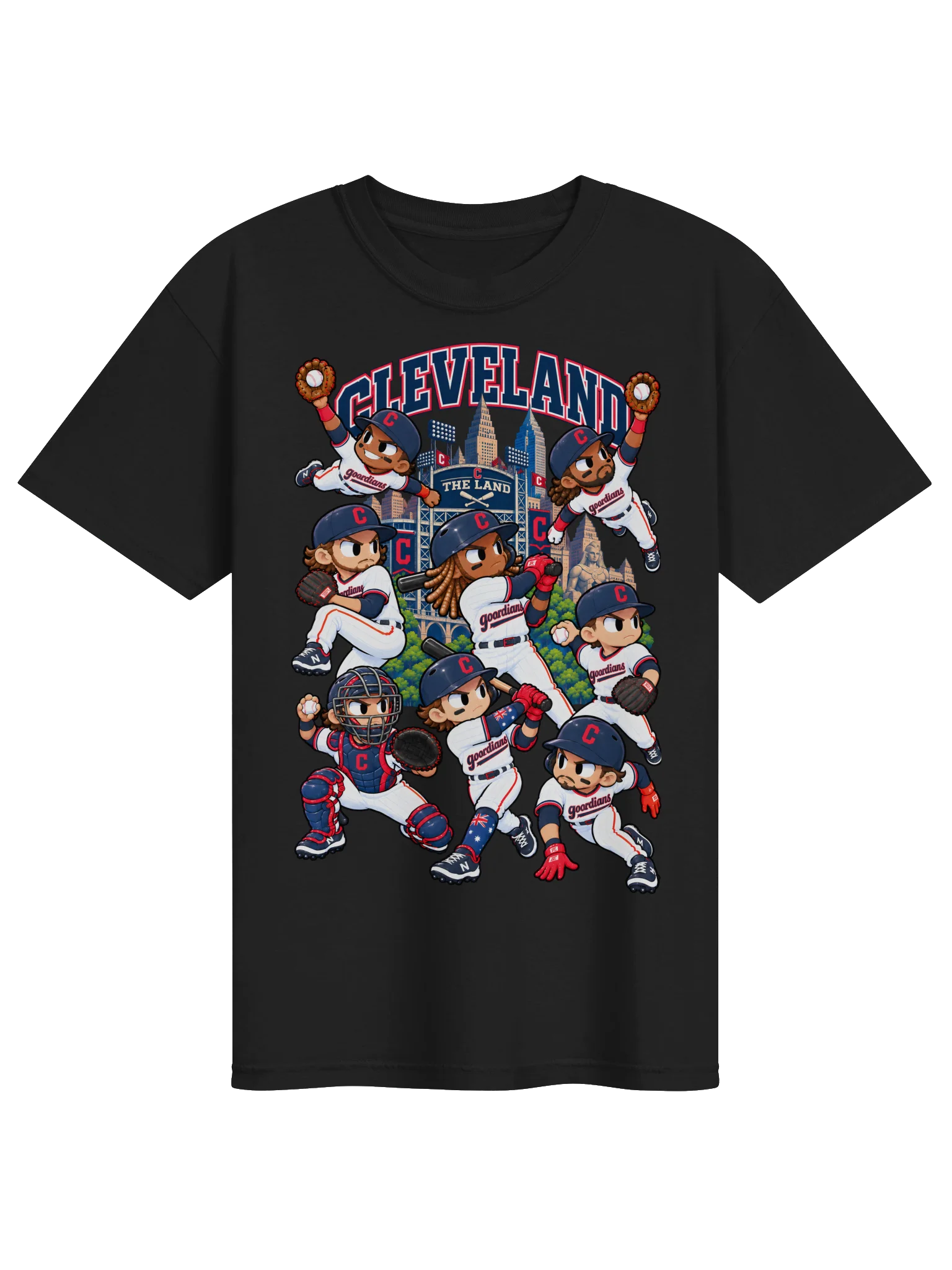 Cleveland Baseball Animated Player T-Shirt product image (2)
