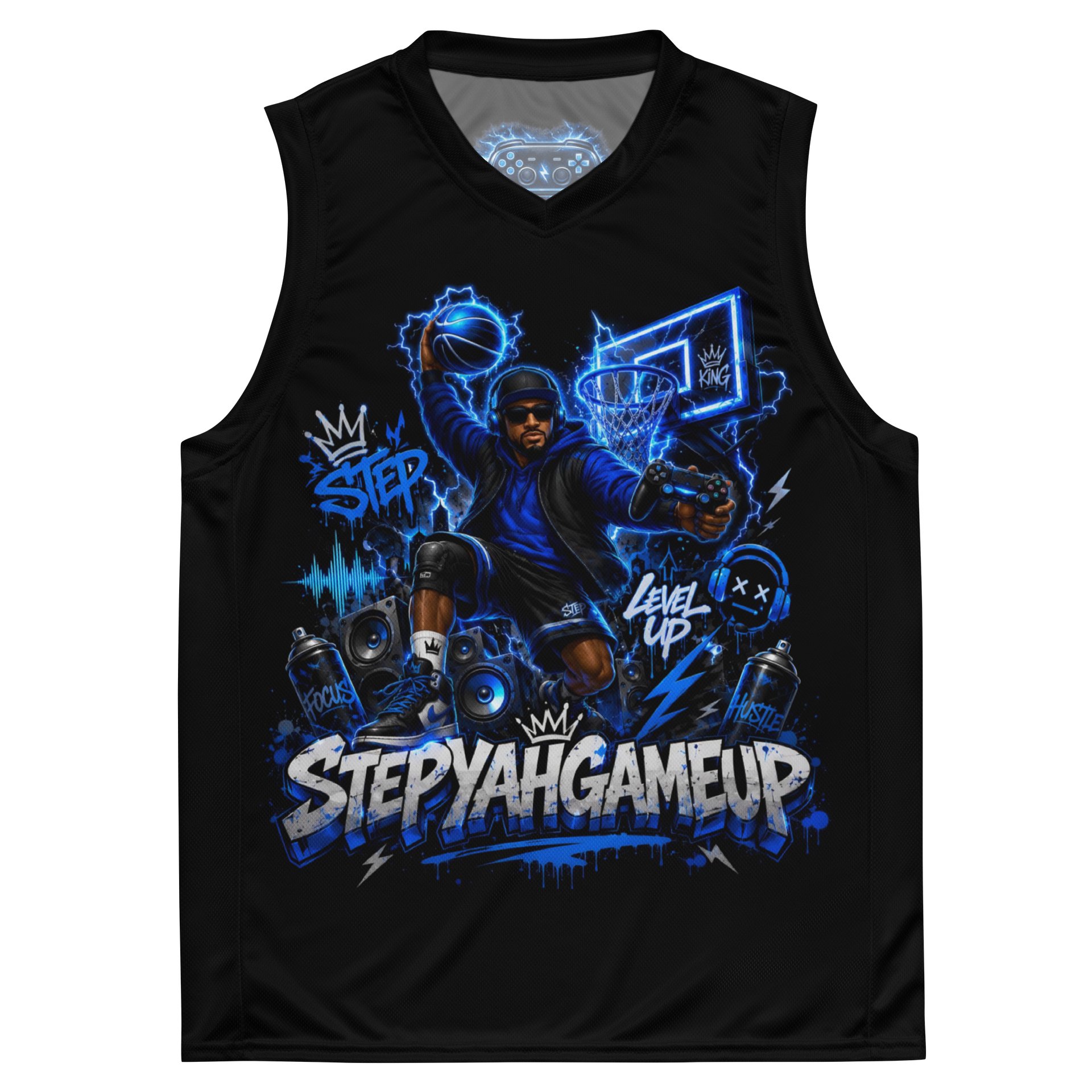 StepYahGameUp — Basketball Dunk | Unisex Jersey product image (2)