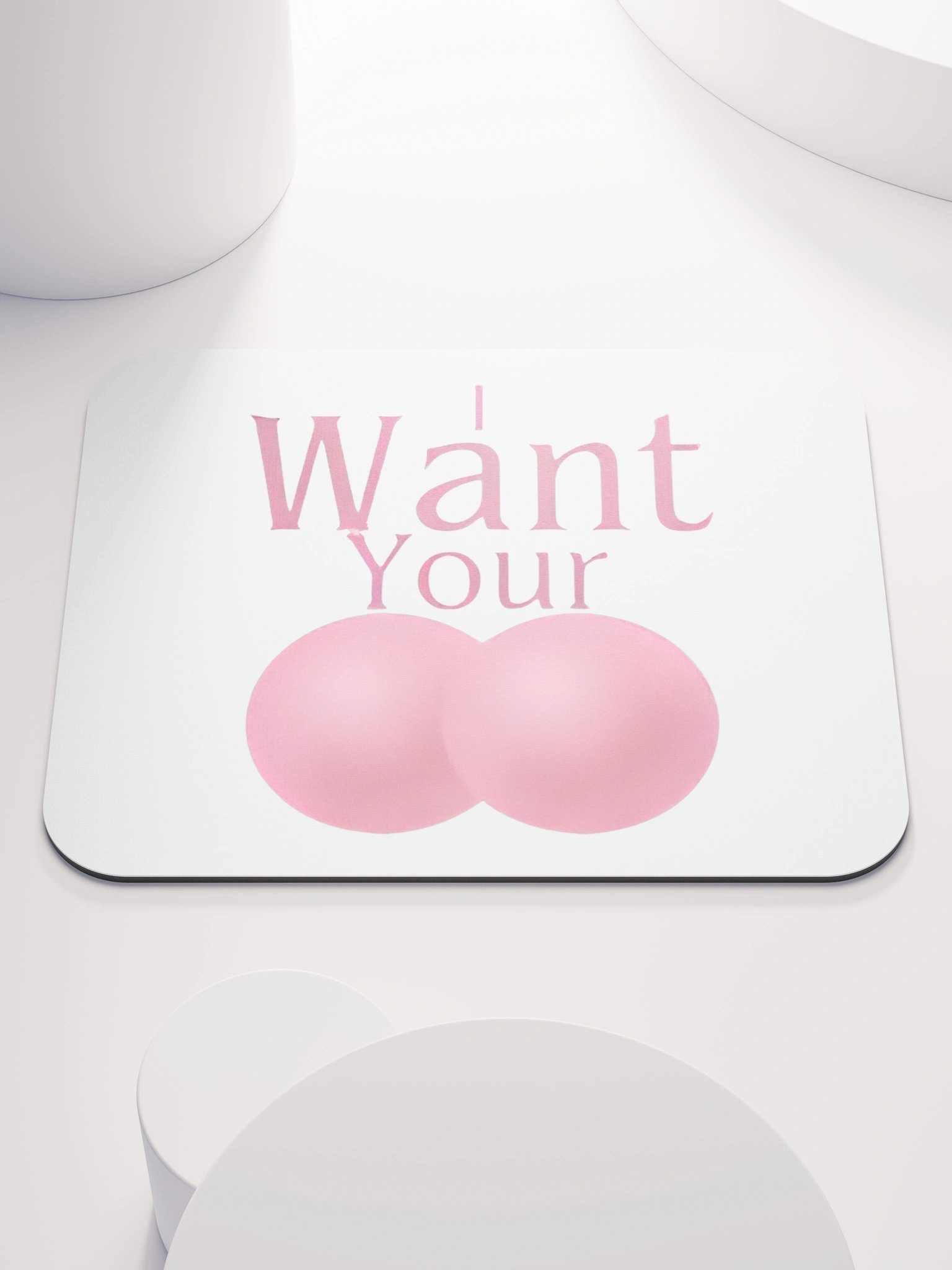 Whimsical Pink Mouse Pad product image (1)