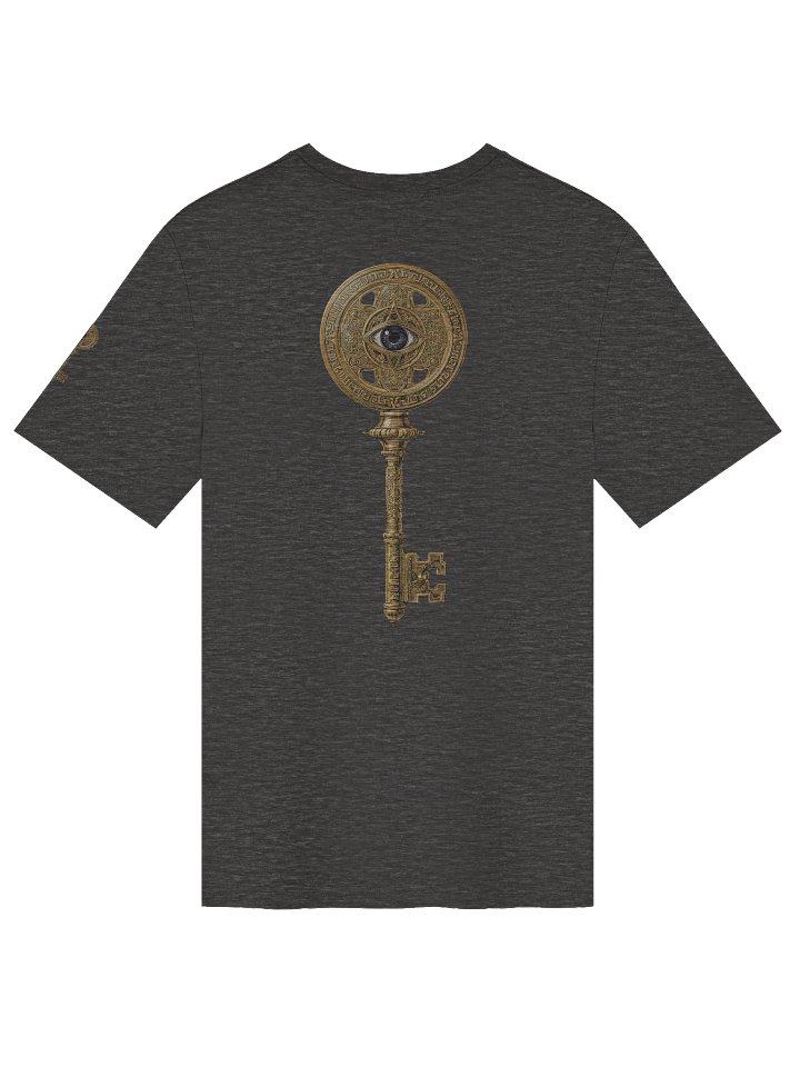 The Gatekeeper’s Key – Dark Heather Grey Reverse Urban Edition (Back + Left Shoulder Print) product image (2)