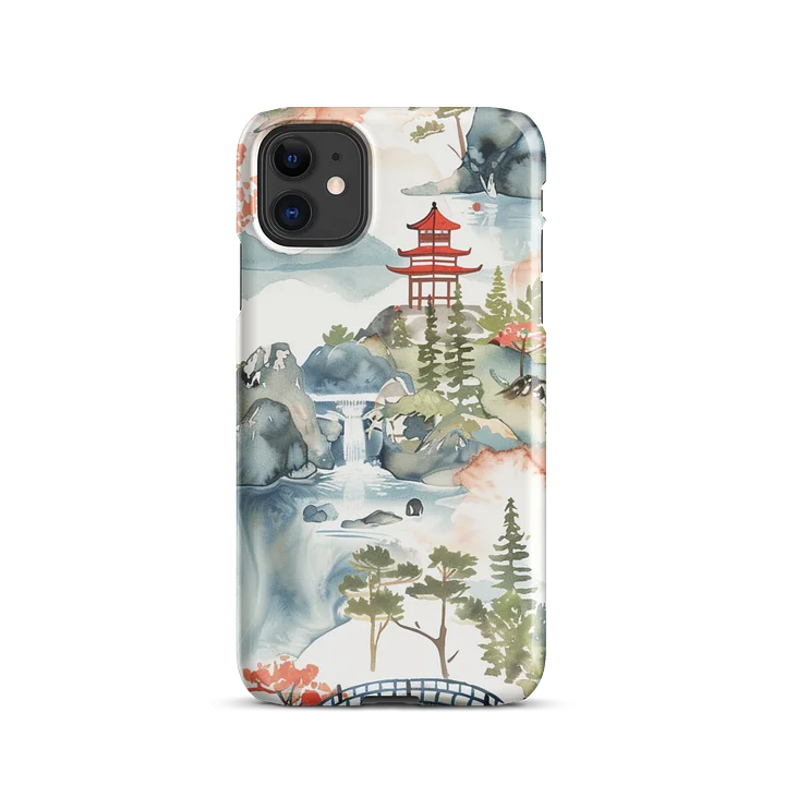 Japanese Pagoda Watercolor iPhone Snap Case - Landscape Art Cover product image (28)