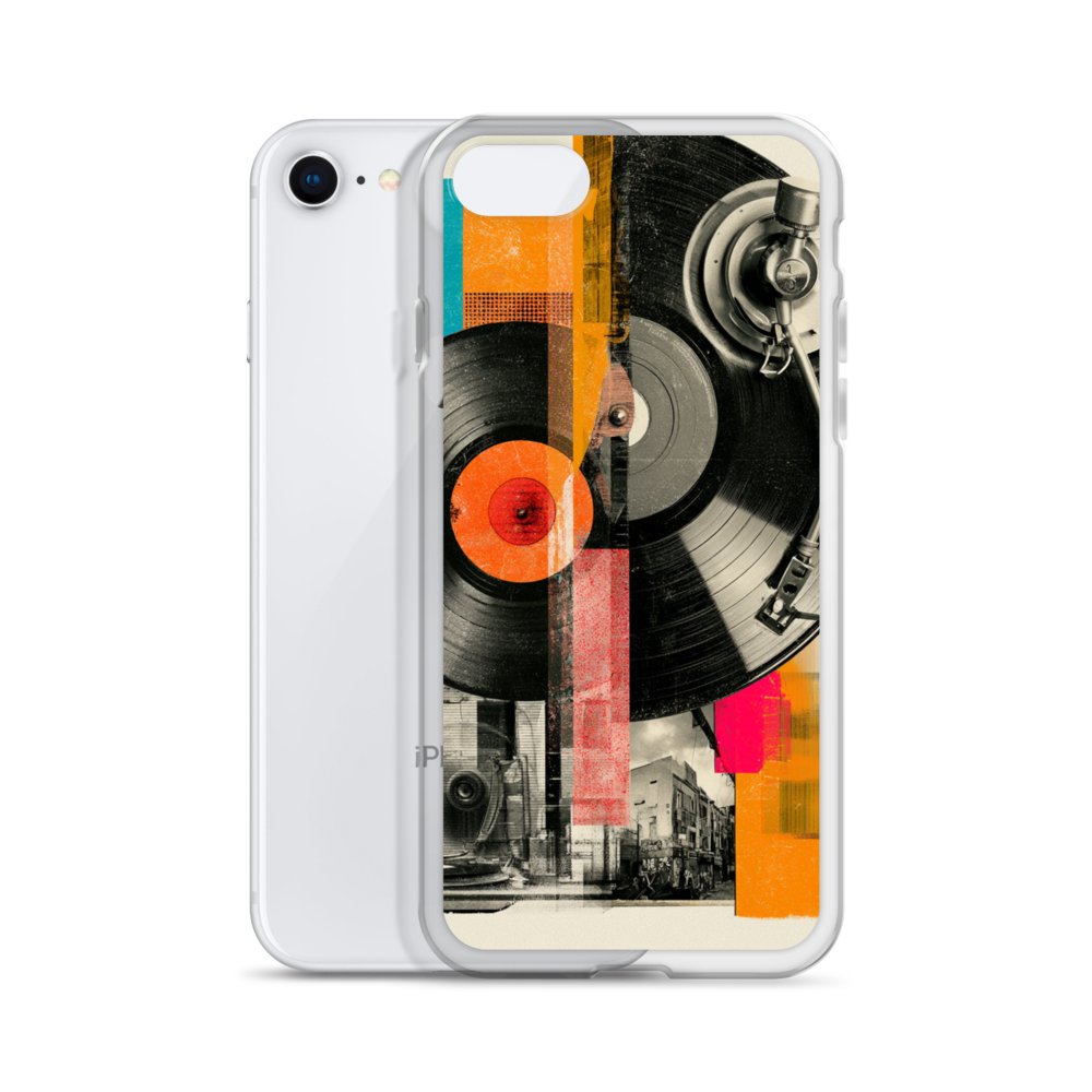 Vinyl Collage Clear iPhone Case product image (55)