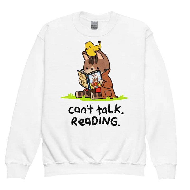 reading sweatshirt (kids) product image (1)