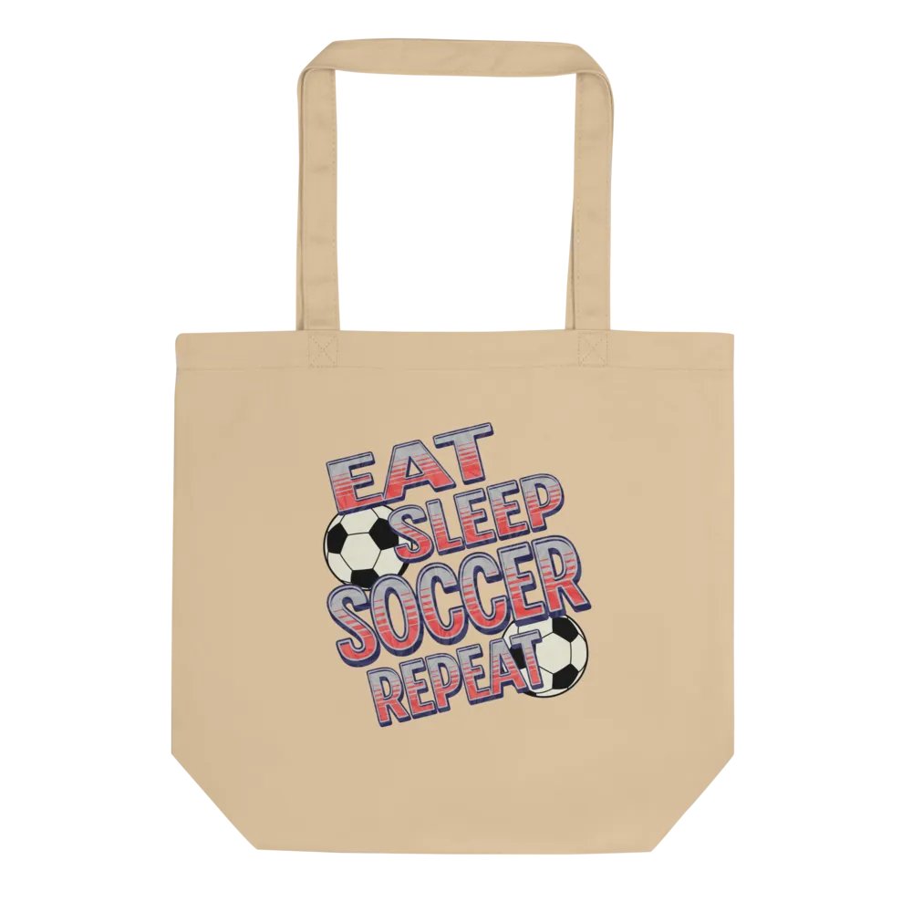 Eat Sleep Soccer Repeat Angle Statement Tote product image (1)