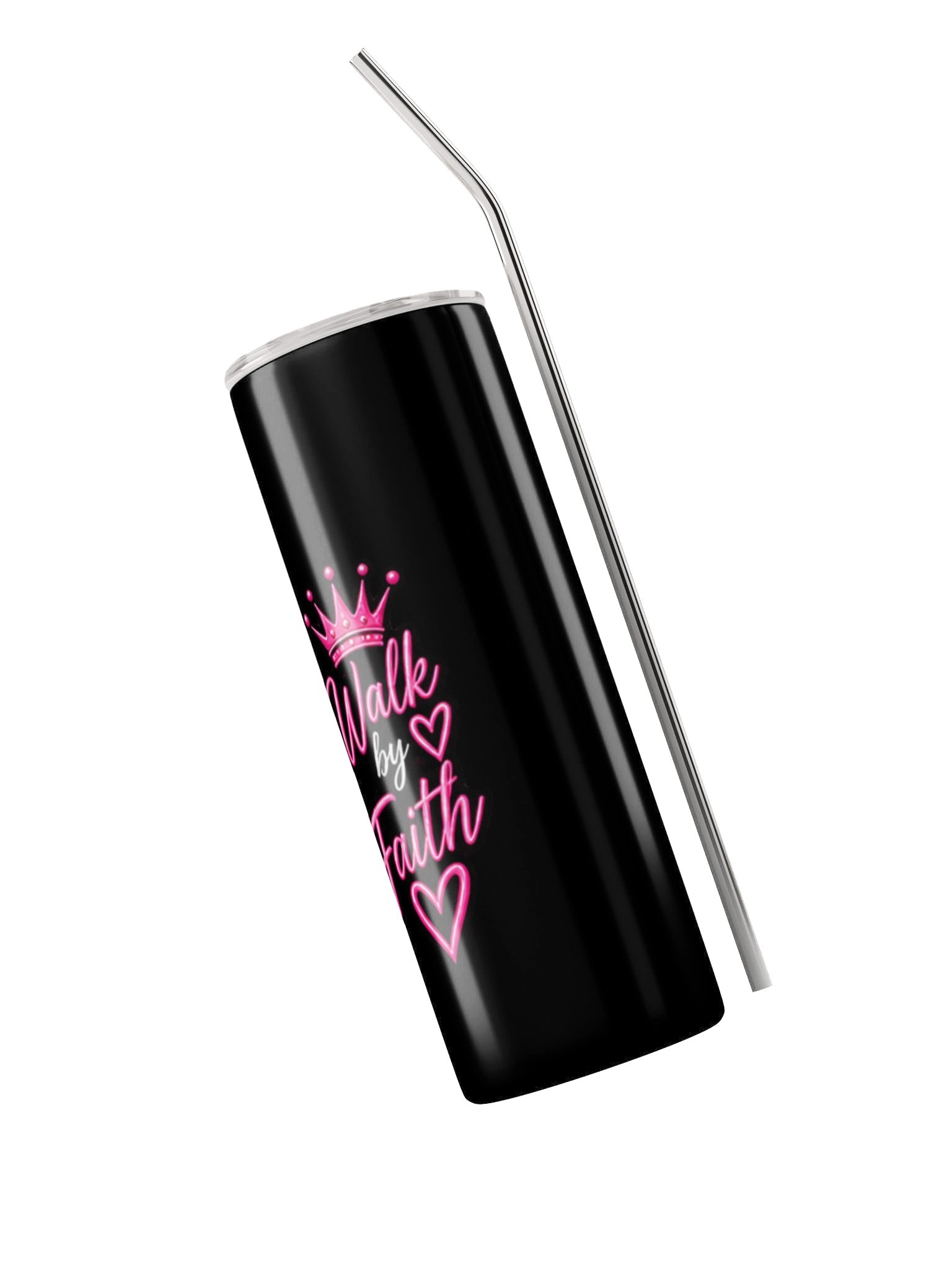 Walk by Faith Neon Crown Tumbler product image (5)