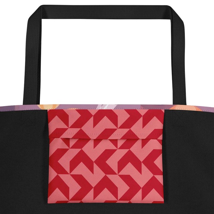 Large Tote Bag w/ Pocket-The Meowcha Club product image (2)