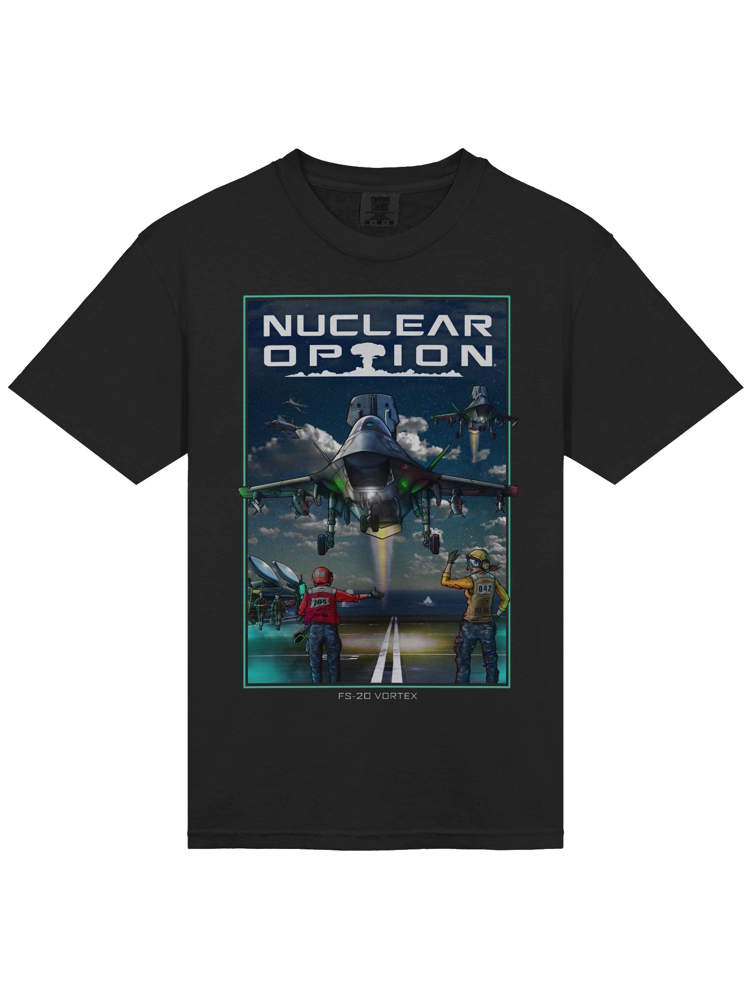 Vortex - Grey Flat (Night) Tee product image (3)