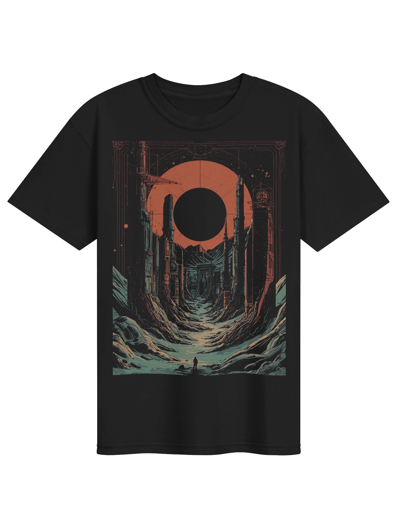 Eclipse Canyon Sci-Fi Heavyweight T-Shirt product image (1)