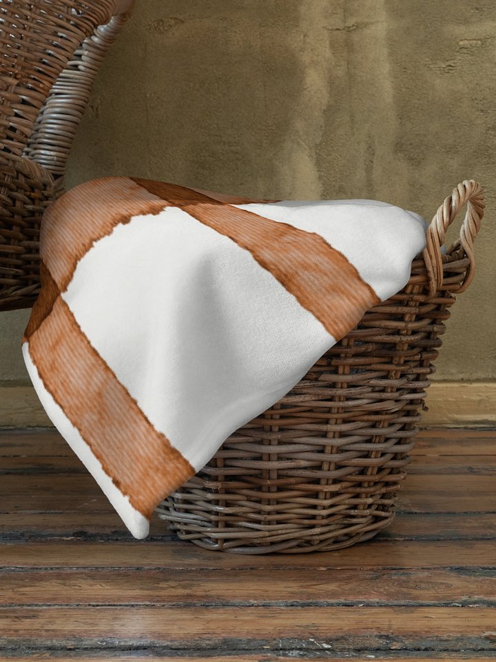 COZY GINGHAM CINNAMON BLANKET IN TWO SIZES product image (2)