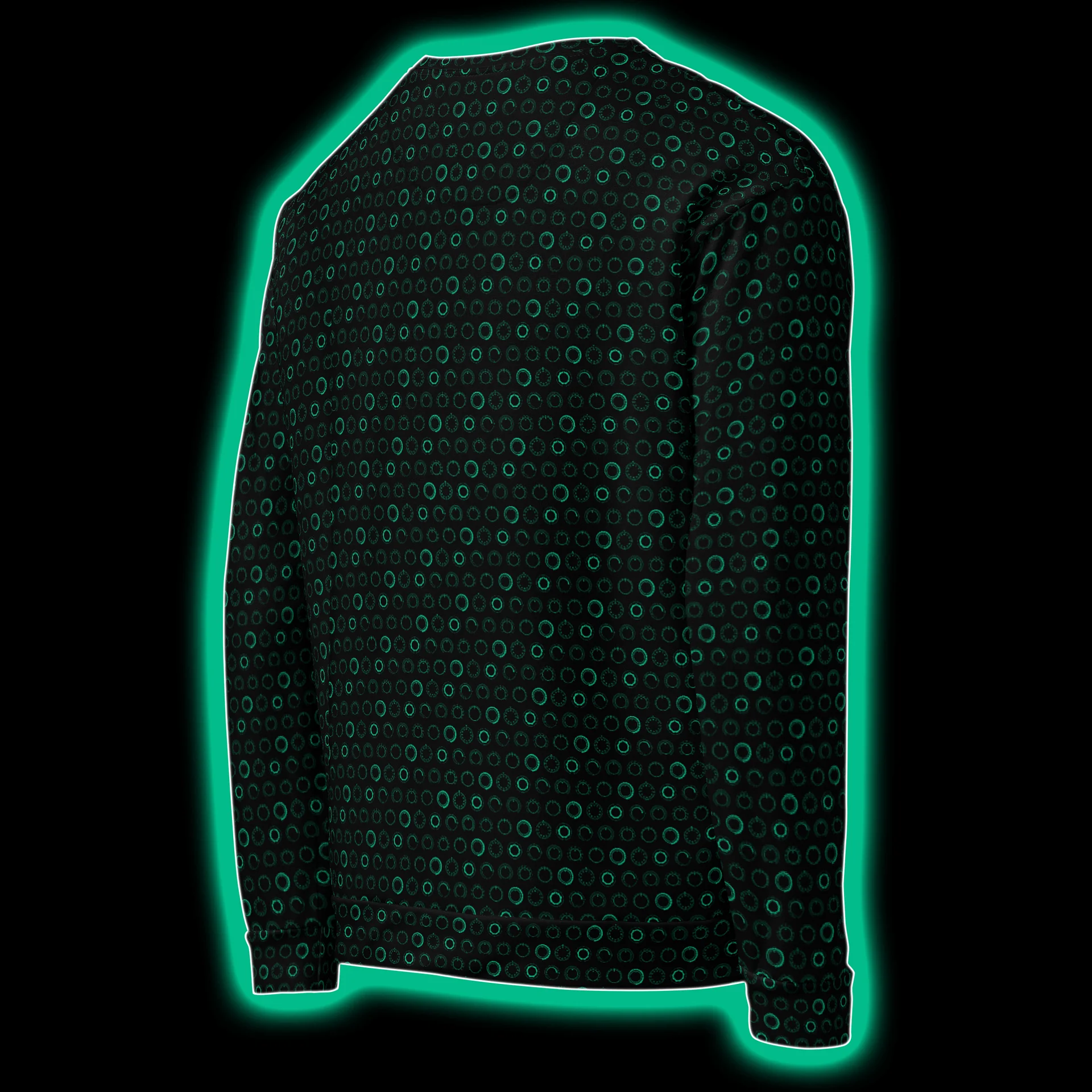 Synthesis Controls Sweatshirt - (7 Modular Synth Dials) BIOLUM product image (4)