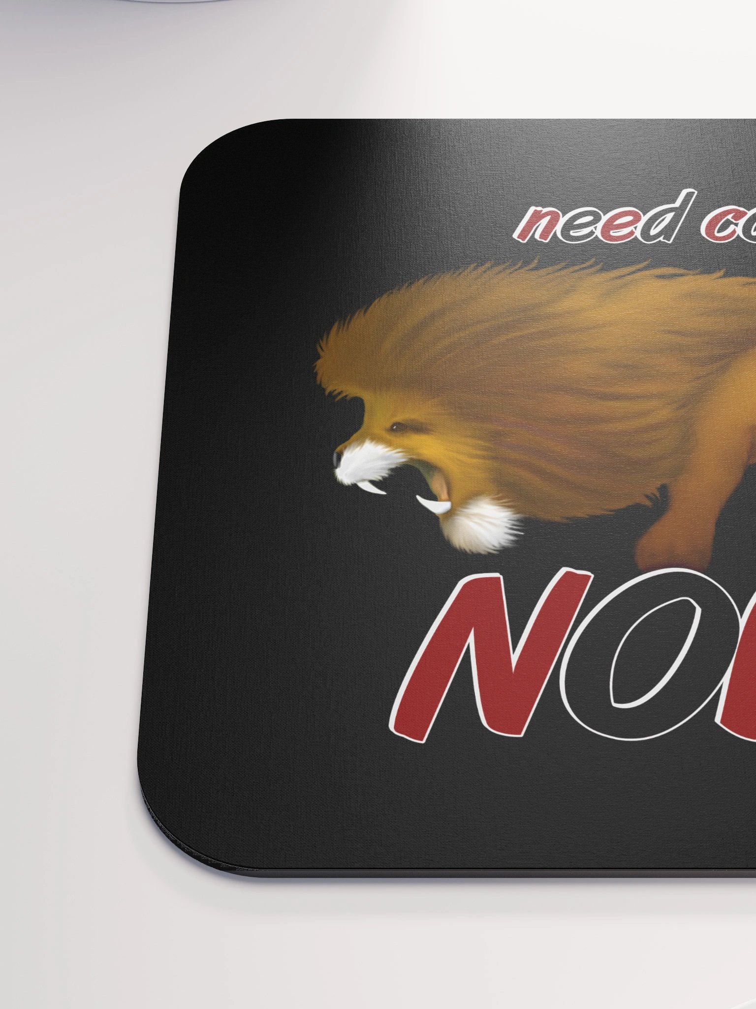 Lion "Need Coffee NOW" Classic Mouse Pad product image (7)