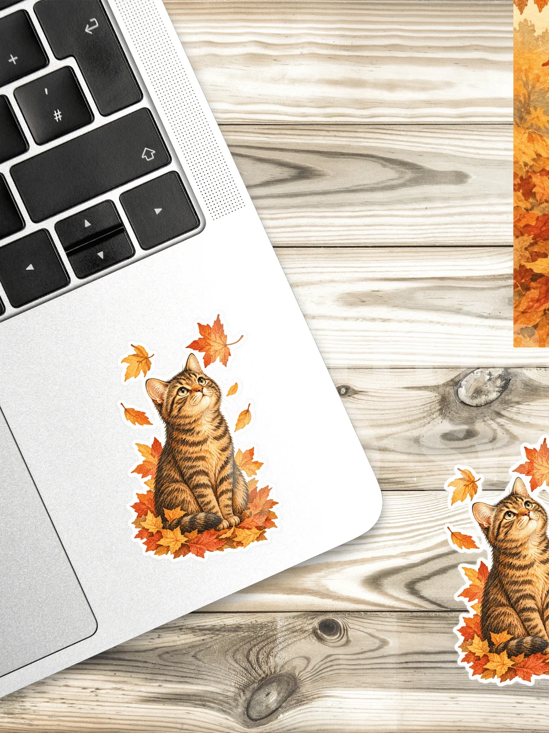 The Cat Who Watched the Leaves Sticker product image (1)