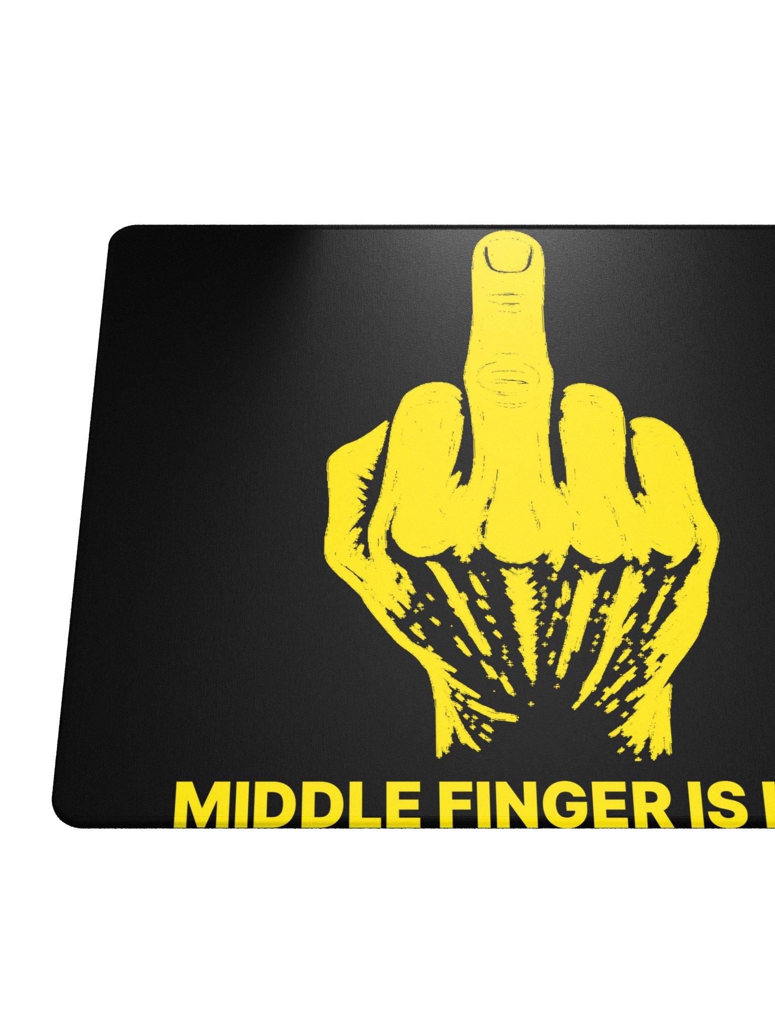 No ShopCo | Gaming Mouse Pad - Yellow on Black product image (6)